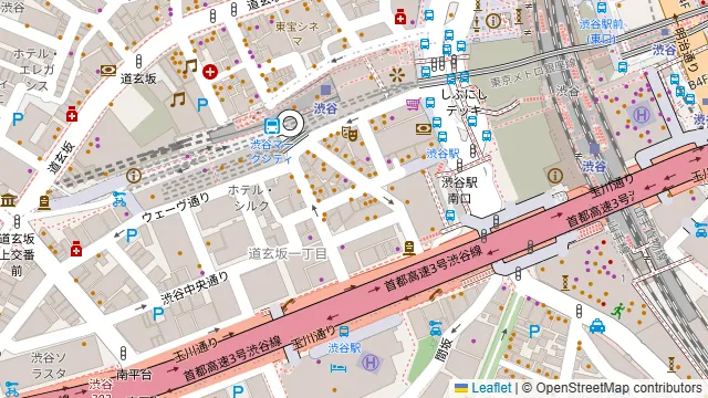 渋谷ガーデンパティオの周辺地図
