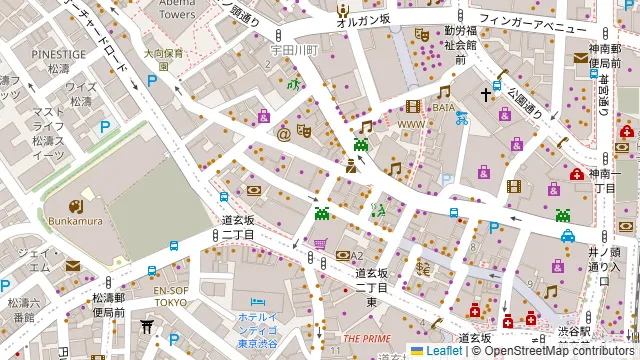 Darts UP 渋谷センター街2号店の周辺地図