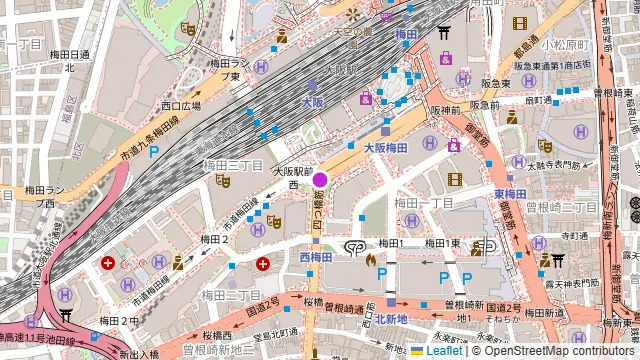 BeeRUSH キタ店の周辺地図