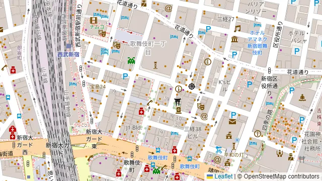 Darts UP（ダーツ アップ）新宿歌舞伎町店の周辺地図