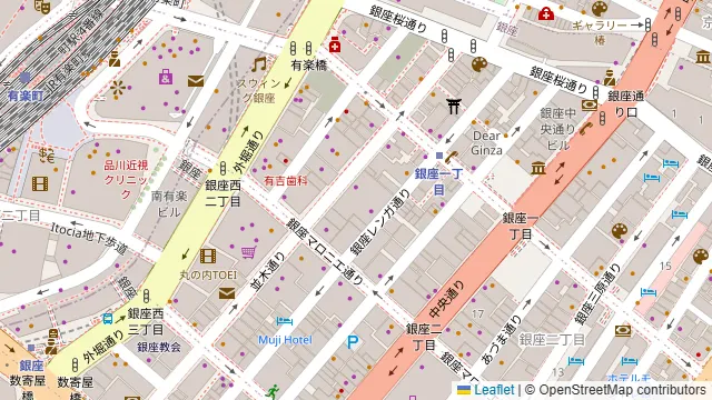 LA COCORICO Ginza(ラ ココリコ 銀座)の周辺地図