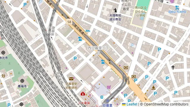 日暮里MH Kitchen Studioの周辺地図
