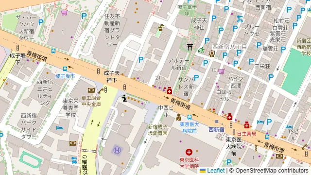 chill inn 西新宿の周辺地図