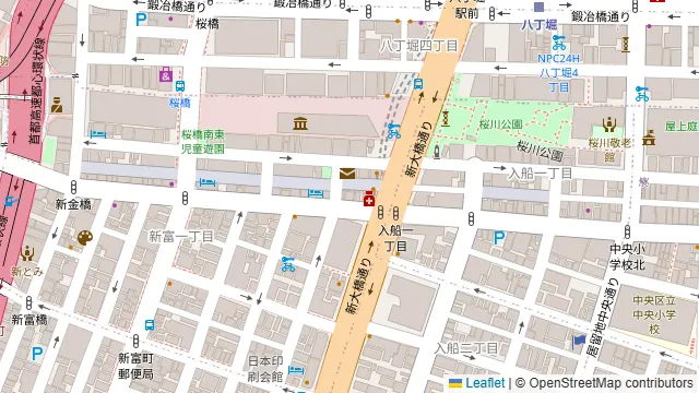 SPOT銀座イーストサイドの周辺地図