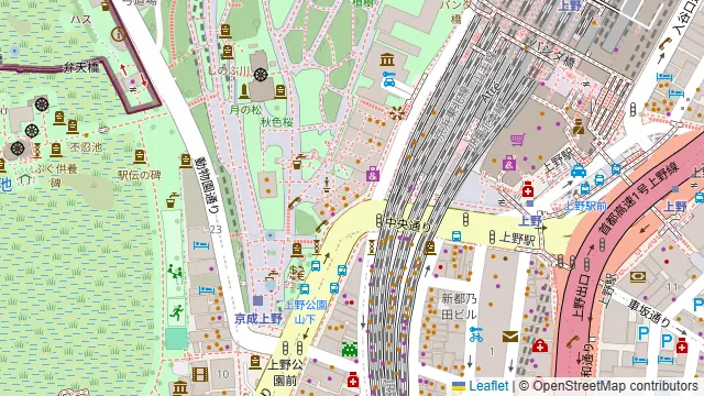 個室居酒屋 四季彩 上野駅前店の周辺地図