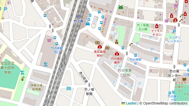 Darts UP(ダーツ アップ)竹ノ塚店の周辺地図