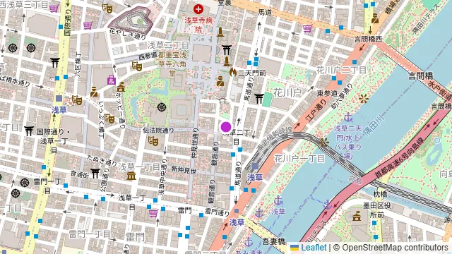レストラン大宮 浅草本店の周辺地図