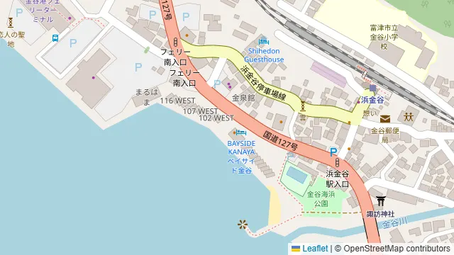 BAYSIDE KANAYAの周辺地図