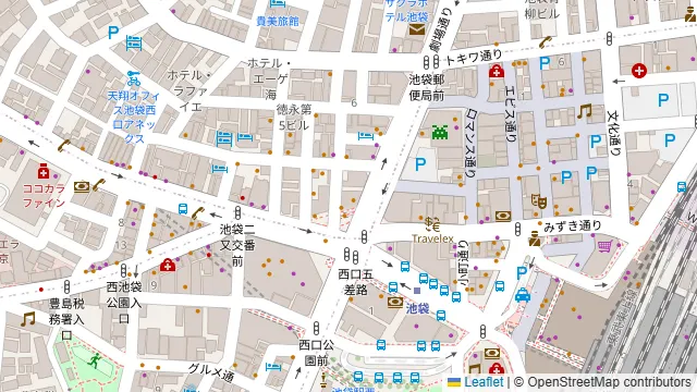 ミラネーゼ 池袋店の周辺地図