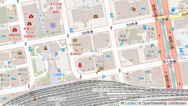ふれあい貸し会議室 札幌山京の周辺地図