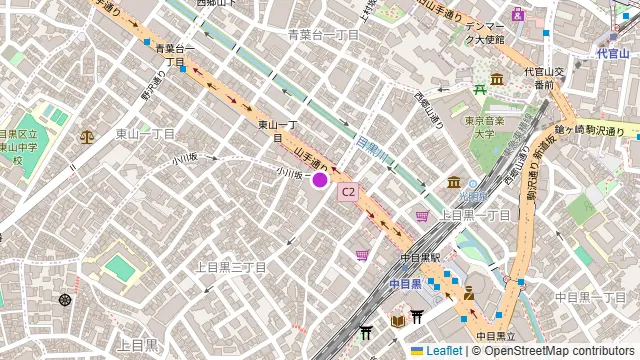 ティグリス中目黒Ⅱの周辺地図