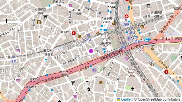 渋谷ガーデンホールの周辺地図