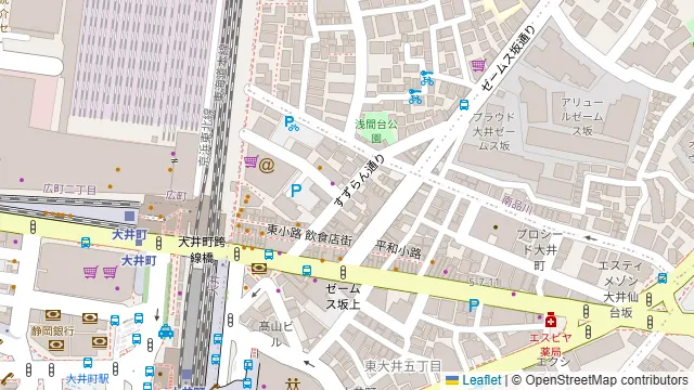 炭火と酒 くろや 大井町店の周辺地図