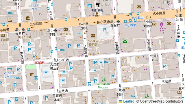 まかまか 名古屋栄住吉店の周辺地図