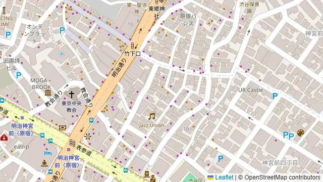 原宿 とりまちの周辺地図