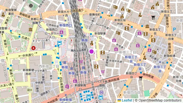 WILD BEACH SHINJUKUの周辺地図