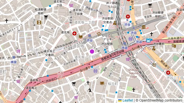 渋谷ガーデンホールの周辺地図