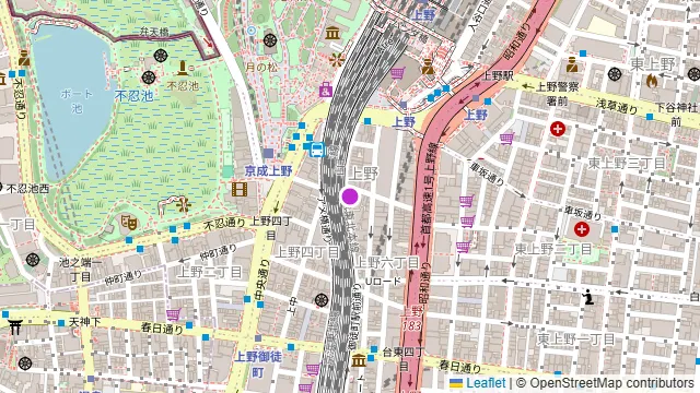 個室居酒屋 鳥物語 上野駅前店の周辺地図