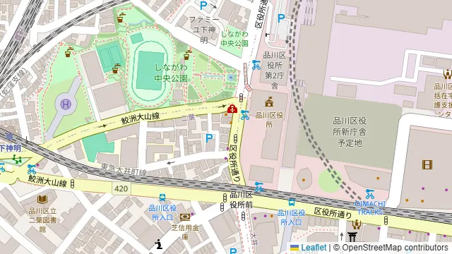 ジンギスカン楽太郎 大井町店の周辺地図
