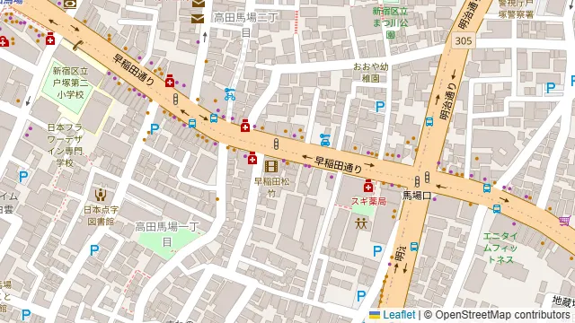 東京ミート酒場 高田馬場店の周辺地図