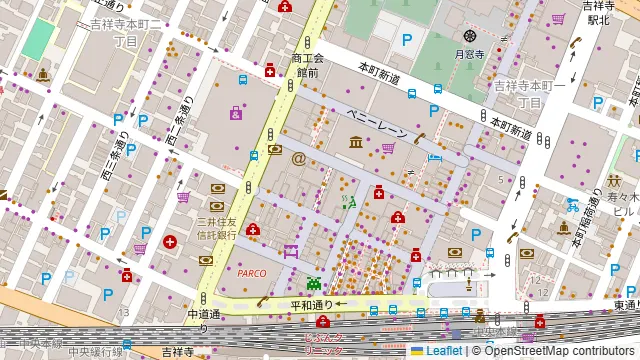 バネバグース 吉祥寺店の周辺地図