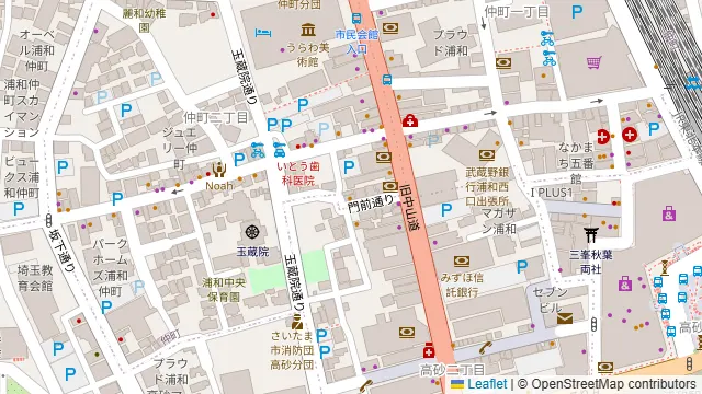 サムシング 浦和本店の周辺地図