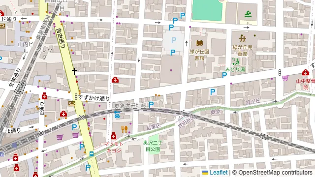 花十番 自由が丘店の周辺地図