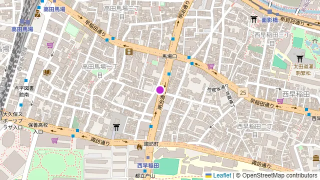 居酒屋 わっしょい 高田馬場・西早稲田の周辺地図