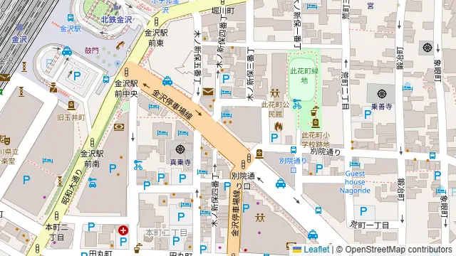 全席個室 個室居酒屋 九十九-つくも-金沢店の周辺地図
