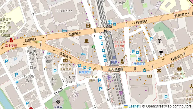本場四川料理 龍門 目黒店の周辺地図