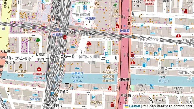 半蔵 秋葉原駅前店の周辺地図