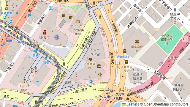 グランブリエ東京の周辺地図
