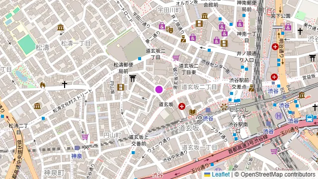 fika渋谷道玄坂の周辺地図