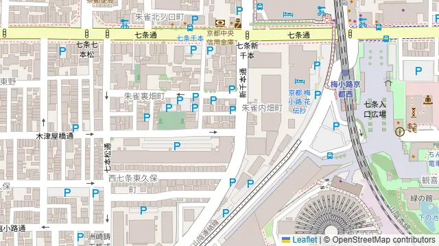 別邸梅小路の周辺地図