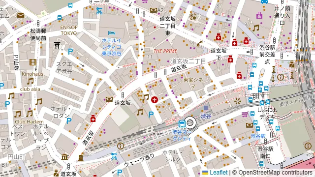 渋谷ピカリエリゾート本店の周辺地図