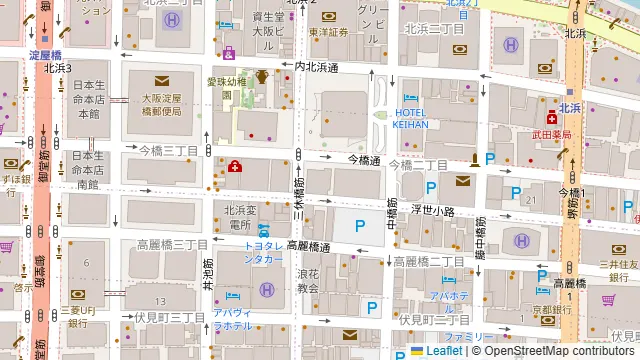 TIME SHARING TSHG淀屋橋ビル 2FRoom.2の周辺地図
