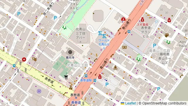 グレイドパーク表参道の周辺地図