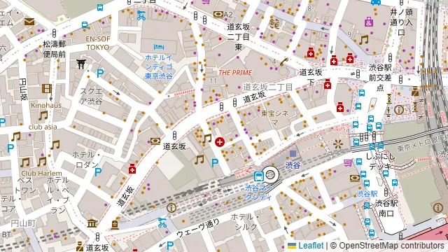 渋谷ピカリエリゾート本店の周辺地図