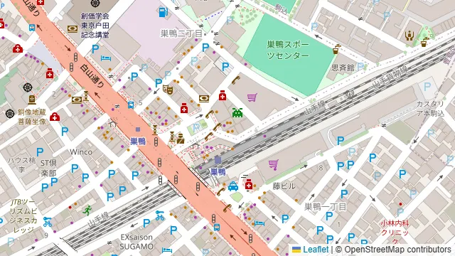 魚鮮水産 さかなや道場 巣鴨駅前店の周辺地図