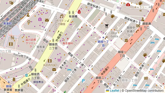 BAGUS PLACE 銀座の周辺地図