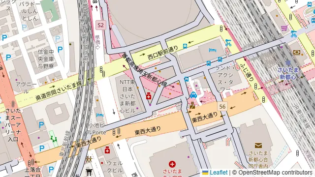 Serafina NEW YORK さいたま新都心店の周辺地図