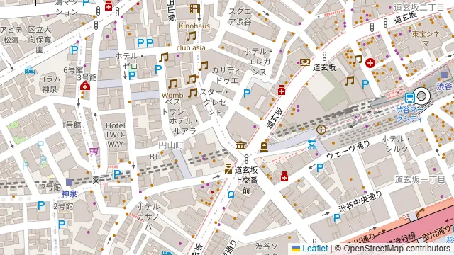 Cafe & Music Bar TWO FACEの周辺地図