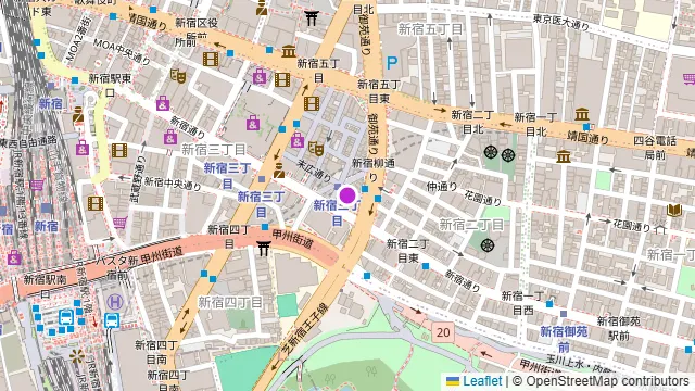 Darts UP（ダーツ アップ）新宿靖国通り店の周辺地図
