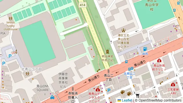ロイヤルガーデンカフェ青山の周辺地図