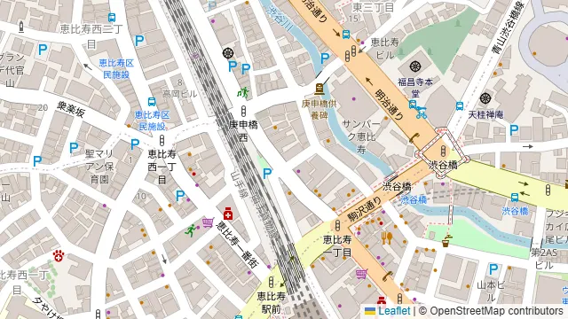 恵比寿TOMMY GARDENの周辺地図