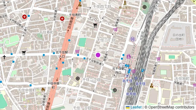 Darts UP（ダーツ アップ）北千住店の周辺地図