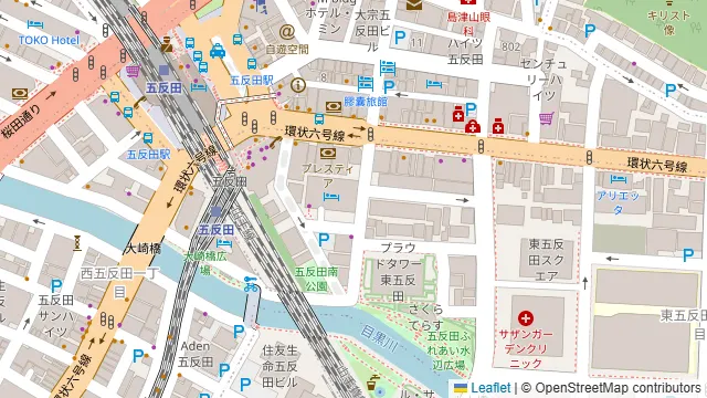 タント タント ザ・ガーデンズ五反田店の周辺地図