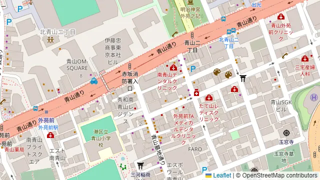 ル シェーヌ Le chene 南青山の周辺地図