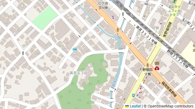 高宮庭園茶寮(たかみやていえんさりょう)の周辺地図