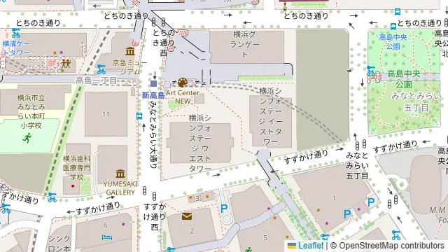 高ようじ みなとみらいの周辺地図